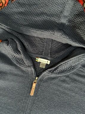 Smartwool Navy Full-Zip Hoodie Sweater